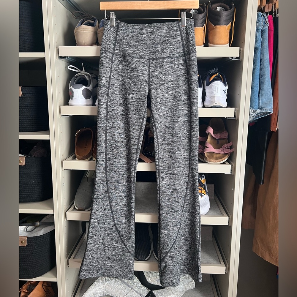 Gray Flared Leggings